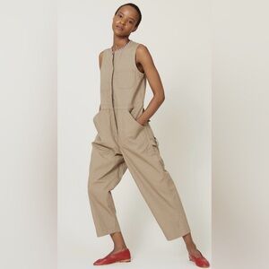 Caron Callahan Tobias Jumpsuit in Khaki, pre-owned, size M